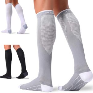 FITRELL 3 Pairs Compression Socks for Women and Men
