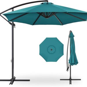 Best Choice Products 10ft Offset Hanging Market Patio Umbrella