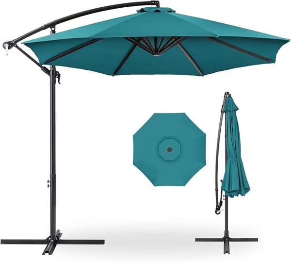 Best Choice Products 10ft Offset Hanging Market Patio Umbrella